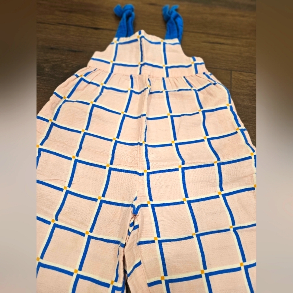 Toddler Girl Wide Leg Plaid Print Jumper - 3T